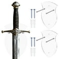 thumbnail image 1 of 2/3 Pcs Wall Mounted Sword Hook Acrylic Single Sword Vertical Display Rack for Vertical Displaying Easy to Install with Hardware, 1 of 9