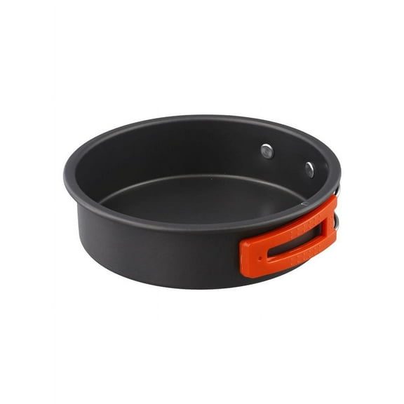 2-3 People Camping Frying Pan Non-Stick Frying Pan Alumina Camping Cooking Pan Portable Ultralight Hiking Camping Cookware Small