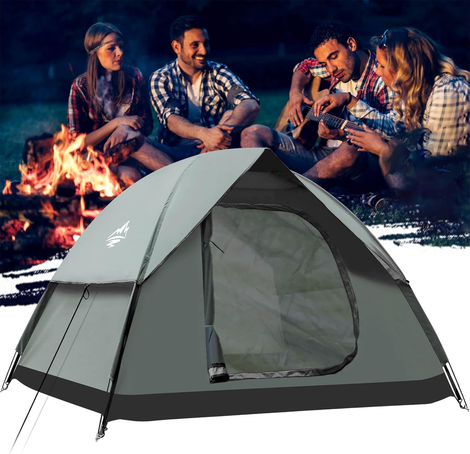 23 Person Camping Tent, Tents for Camping with Removable Rainfly