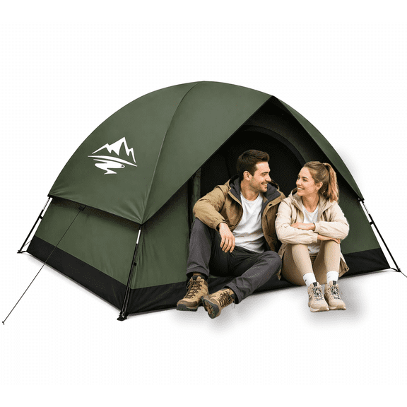 2-3 Person Camping Tent, Waterproof Windproof Tent , Lightweight Easy Setup Portable Shelter for Hiking, Backpacking Outdoor Camping