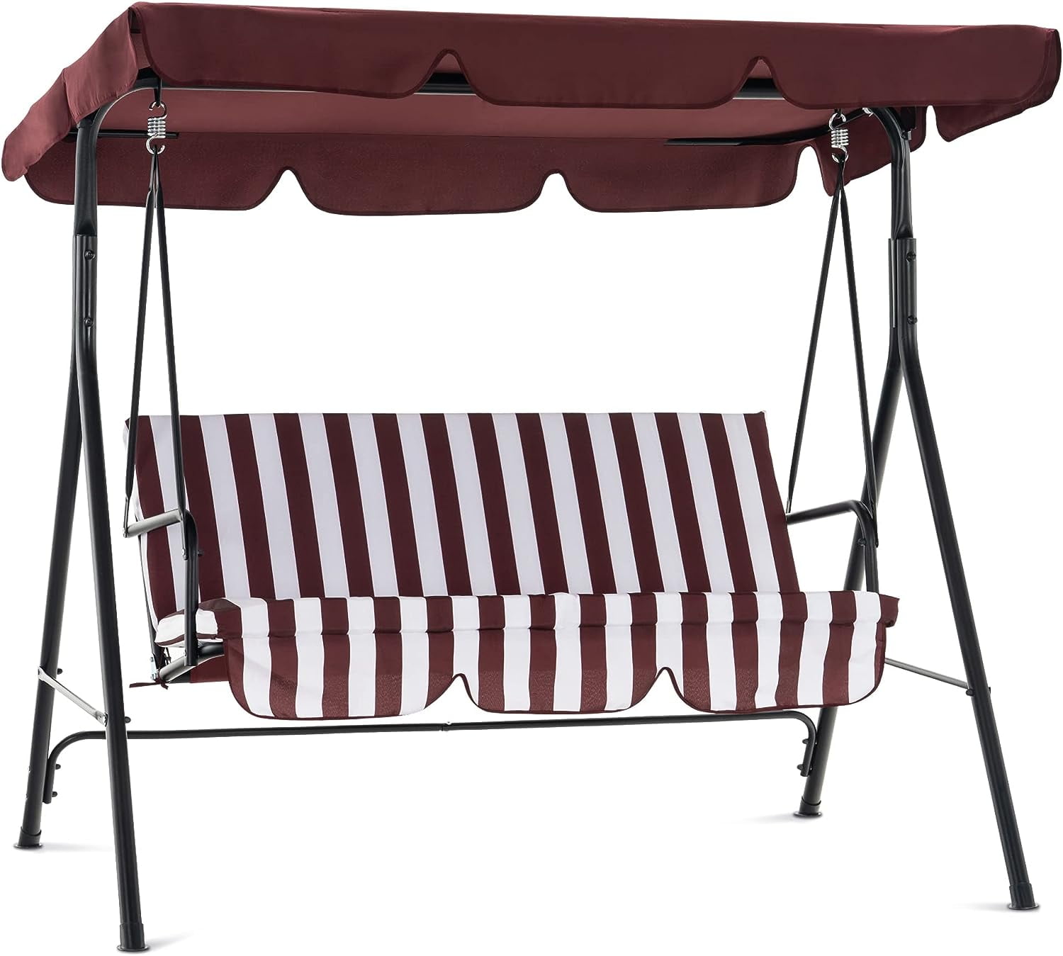 MCombo 3-Person Patio Swing With Canopy Super Comfy