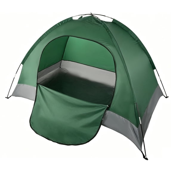 Forest Myth 2 Person Instant Pop Up Camping Tent, Easy Set Up, Green, Green