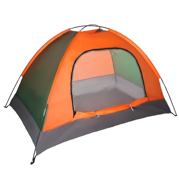 Forest Myth 2 Person Instant Pop Up Camping Tent, Easy Set Up, Green & Orange