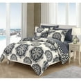 thumbnail image 1 of 2/3 Piece Majorca Super soft microfiber Large Printed Medallion REVERSIBLE with Geometric Printed Backing Duvet Set, 1 of 9