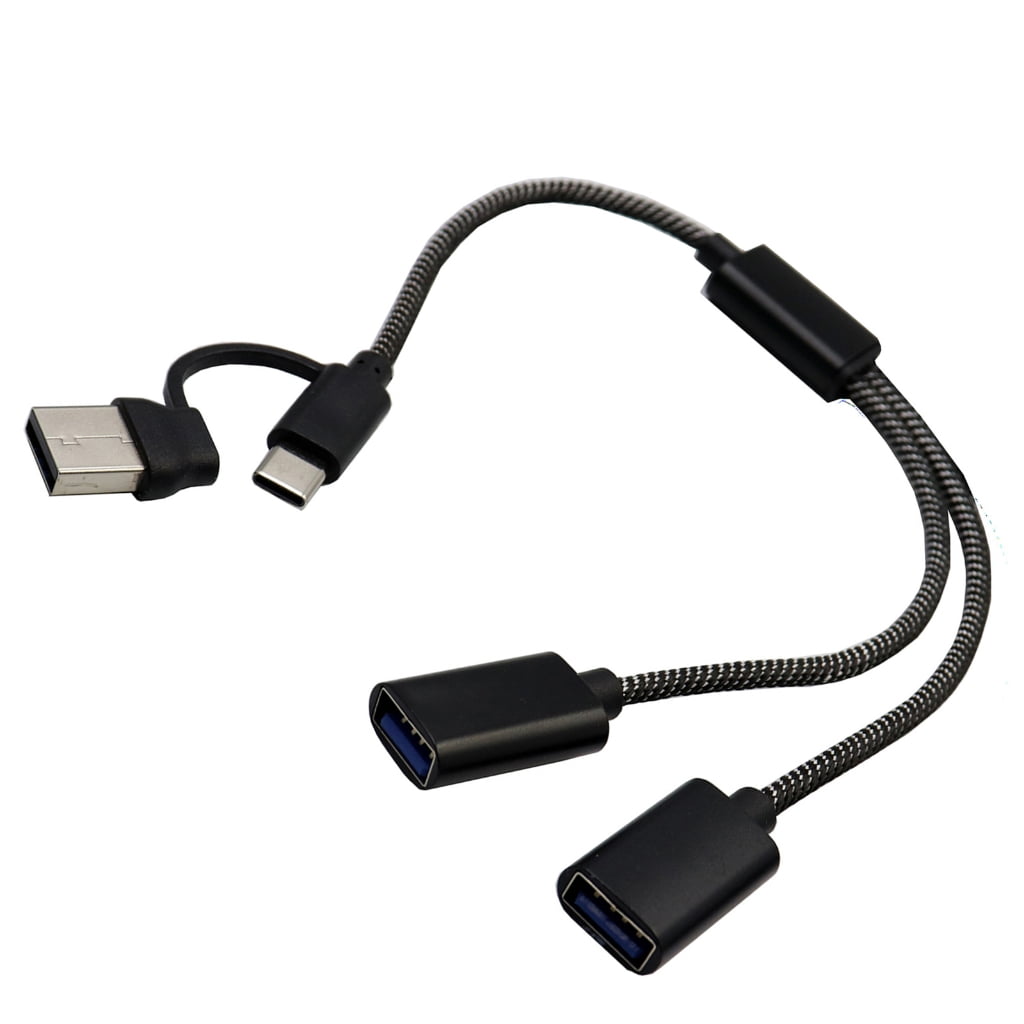 2/3 Port USB Extender Adapter Cable Simultaneous Charging And Data ...