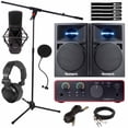 thumbnail image 1 of (2) 3" Powered Desktop DJ Studio Monitors with Focusrite Scarlett Solo 4th Gen USB Audio Interface Package, 1 of 9