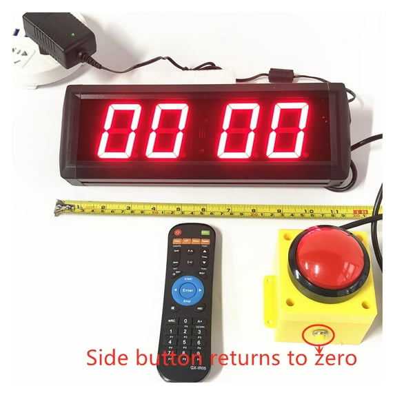 2.3" Programmable 10S Countdown /up wall clock Stopwatch Remote LED Interval Timer Clock For Home Gym Fitness Fitness Equipment