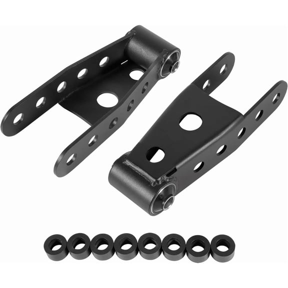 2'-3' Rear Lowering Drop Shackles Kit for 1988-2018 Chevrolet Silverado 1500, Sierra 1500 & 1988-2000 C-Series Pickups