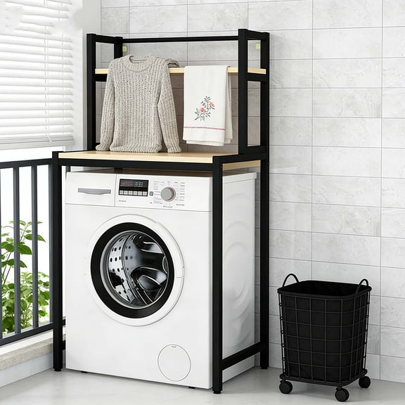 2/3-Tier Laundry Organization Shelf, Over Washer and Dryer Storage Over Washer and Dryer Shelves Versatile Rack for Laundry Room