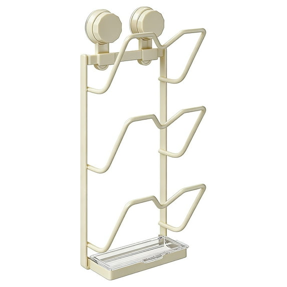 2/3-Tier Pot Lid Holder,Wall-Mounted Kitchen Rack with Suction ...