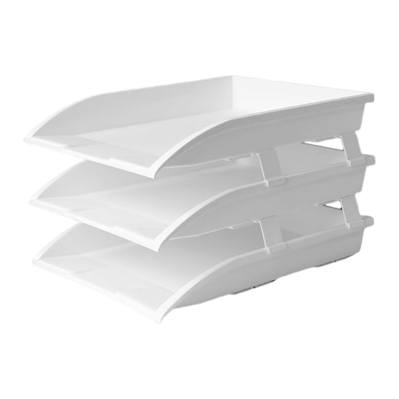 2/3 Tier Stackable Desktop Document Rack Letter Tray Organizer Office ...