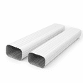 Gutter Color White 2 3 X 4 Inch 15 White Gutter Downspout Extensions - Walmart.com