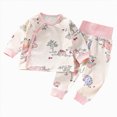 thumbnail image 1 of 2-3 Years Baby Girl Clothes Toddler Girl Outfits Shirt Pants Cute Infant Outfit Set Baby Girl Fall Winter Clothes Girls' Fall/winter Cute Casual Warm Fleece Thick Green, 1 of 6