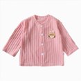 thumbnail image 1 of 2-3 Years Newborn Baby Girl Boy Cute Long Sleeve Button Cardigan Toddler Knit Sweater Infant Fall Winter Clothes Pink Sweater Coat, 1 of 9