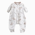 thumbnail image 1 of 2-3 Years Newborn Boys Jumpsuit Infant Sleep Sack Jumpsuit For Babies And Toddlers Homewear Zippered Kick Blanket Sleep Sack With Separated Legs White, 1 of 5