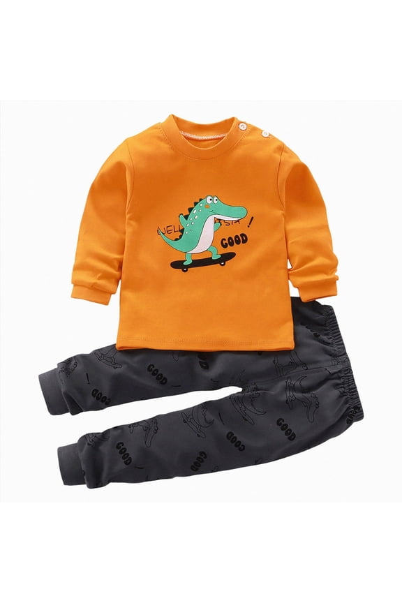 2-3 Years Toddler Boys Fall Outfits Cute Crew Neck Shirt Long Sleeve Baby Sweatshirts Long Pants Baby Winter Clothes 0 6 12 18 24 M 1t 2t 3t 4t 5t 6t