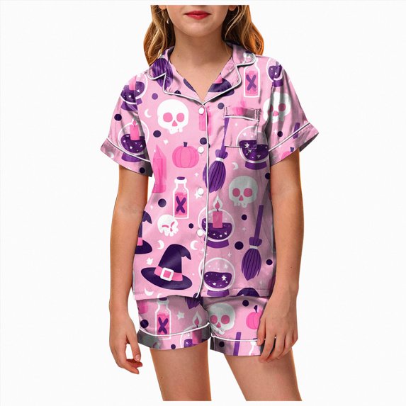 2-3 Years Toddler Sibling Matching Halloween And Holiday Pajama Sets Girls' Sleepwear Girl Nightgown