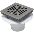 thumbnail image 1 of Proflo PF607ZBN Pvc 4-1/2" Square Shower Drain - Nickel, 1 of 1