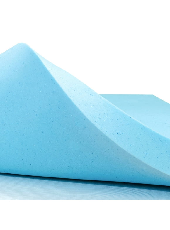 2, 3, or 4 Inch Gel-Infused Memory Foam Mattress Topper(2", Full)