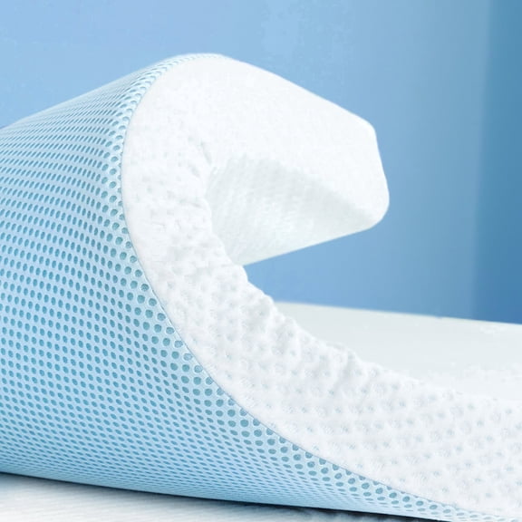 2, 3, or 4 Inch Gel-Infused Memory Foam Mattress Topper with Removable Fitted Cover (3 inch, Twin)