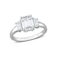 thumbnail image 1 of 2.30 Carat (Ctw) Lab-Created Three-Stone Moissanite Engagement Ring in Sterling Silver, 1 of 5