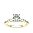 thumbnail image 1 of 2.30 Carat Cushion Cut (D/VVS1) Moissanite Beautiful Bridal Ring for Women in 18K Yellow Gold Ring Size 5 Fine Jewelry Gifts by Diamond-Capitals, 1 of 6