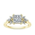 thumbnail image 1 of 2.30 Carat Princess Cut Moissanite (D/VVS1) Beautiful Bridal Ring for Women in 18K Yellow Gold Ring Size 5 Fine Jewelry Gifts by Diamond-Capitals, 1 of 8