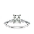 thumbnail image 1 of 2.30 Carat Radiant Cut Shiny Moissanite Bridal Ring for Fiancee in 18K White Gold Ring Size 8 (D/VVS1) Professional Jewelry by Diamond-Capitals, 1 of 6