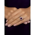thumbnail image 1 of 2.30 Carat Round Cut Natural Diamond Red Ruby Gemstone Stylish Anniversary Ring for her Solid 14K White Gold Size 11.5 by Diamond-Capitals, 1 of 5