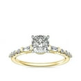 thumbnail image 1 of 2.30 Ct Cushion Cut Shiny (D/VVS1) Moissanite Bridal Ring for Women Solid 14K Yellow Gold Ring Size 6.5 by Diamond-Capitals, 1 of 6