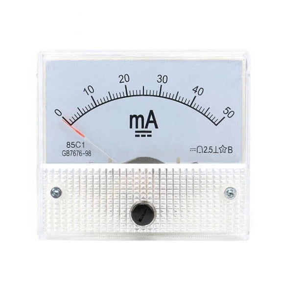 2-30A 10-50V DC Ammeter Current Voltmeter Voltage 85C1 Analog Amp Panel Meter 1PC