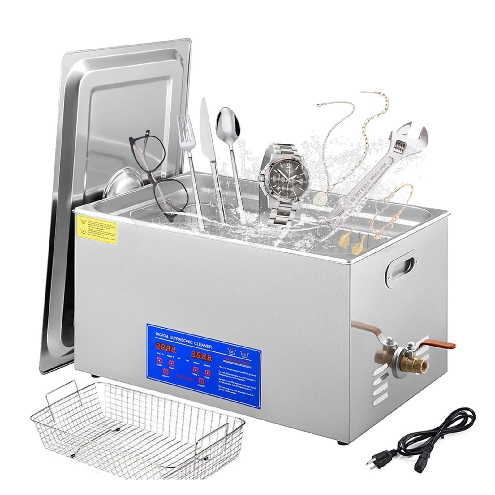 2-30L 110 Ultrasonic Cleaner with Digital Timer Heater Stainless Steel Ultrasound Washing Machine Home Appliances