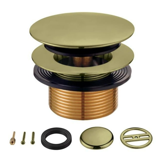 2.31 in. Eugene Tip-Toe Tub Drain Conversion Kit, Antique Brass