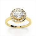 thumbnail image 1 of 2.32 Ct Brilliant Round Cut Diamond Bridal Rings for her Solid 14K Yellow Gold, 1 of 6