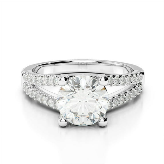 2.32 Ct Round Diamond Wedding Rings for her Solid 950 Platinum