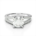 thumbnail image 1 of 2.32 Ct Solitaire Round Beautiful Diamond Wedding Rings for her Solid 14K White Gold, 1 of 8