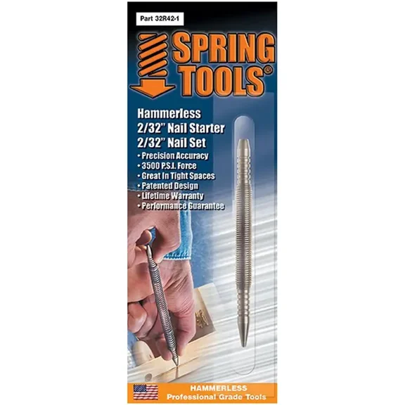 2/32" Spring Tools 32R42-1 Spring Tools Nail Starter And Nail Setter Combination