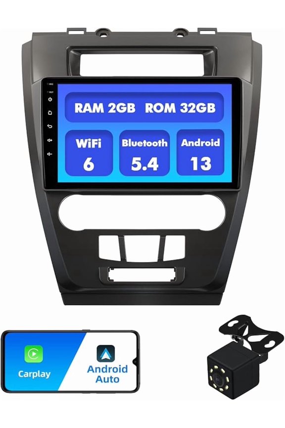 2+32G 10.1-Inch Android 12 Car Stereo for Ford Fusion Mondeo Mustang 2009-2012 Touchscreen Radio