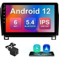 thumbnail image 1 of 2+32G 10.1-inch Android 12 Car Stereo for Toyota Tundra 2007-2013 & Sequoia 2008-2018 IPS Touchscreen Screen Car Radio with Carplay & Android Auto Support Bluetooth 5.4 & WiFi 6 Backup Camera GPS FM, 1 of 7