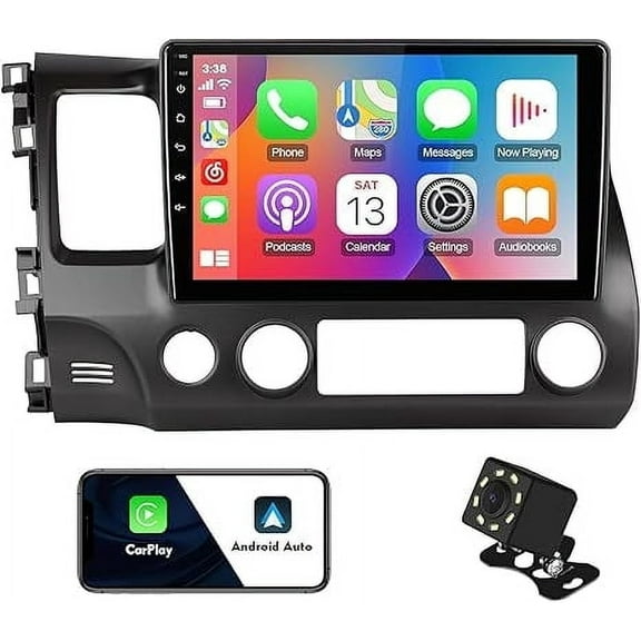 2+32G 10.1 inches Android 10 Car Stereo for Honda Civic 2006-2012 IPS Touchscreen Screen Car Radio