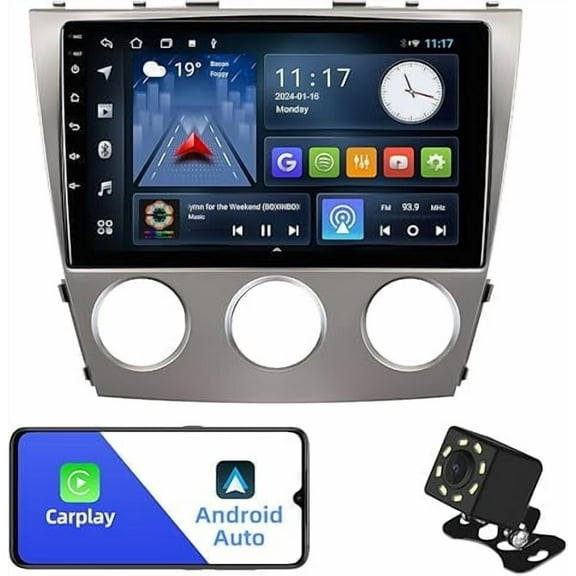 2+32G 10.1 inches Android 10 Double Din Car Stereo for Toyota Camry 2006-2011 IPS Touchscreen