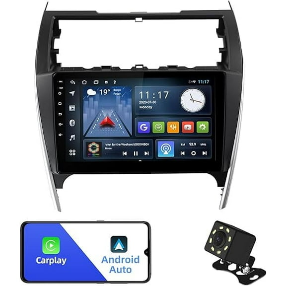 2+32G 10.1 inches Android 10 Double Din Car Stereo for Toyota Camry 2012-2014 IPS Touchscreen