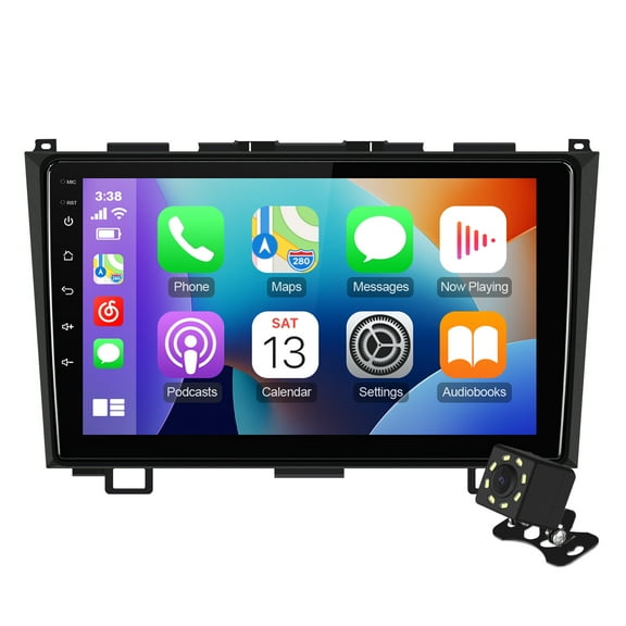 2+32G 9 inches Android 10 Double Din Car Stereo for Honda CR-V 2007-2011 IPS Touchscreen Screen