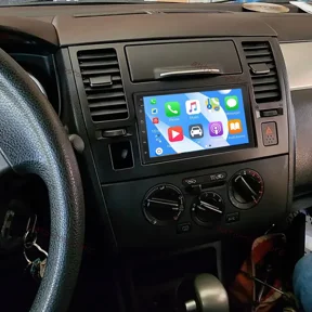 2+32G Android 13 Car Stereo for Nissan Versa 2007-2011, 7" Car Stereo Radio Wireless Apple CarPlay Android Auto Bluetooth Touch Screen Multimedia Player Head Unit with Backup Rear View Camera GPS FM