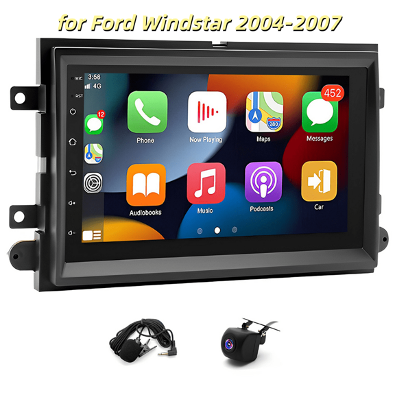 2+32G Android 13 Car Stereo Radio GPS Navigation for Ford Windstar 2004-2007 with Carplay Android Auto 7in Car Radio with Bluetooth WiFi FM/RDS SWC + AHD Backup Camera