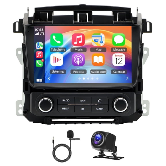 2+32G Android 14 Car Stereo Sat Navi for GMC Yukon for Chevrolet Suburban Tahoe 2007-2018 with Carplay Android Auto 9in Car Radio Player with Bluetooth Wifi FM/RDS SWC Mirror Link