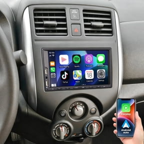 2+32G Car Radio for Nissan Frontier Navara NP300 Paladin Pathfinder Patrol Qashqai Versa X-Trail 2001-2012 with Wireless Carplay Android Auto Bluetooth FM RDS/WiFi/GPS Navigation/SWC+Backup Camera