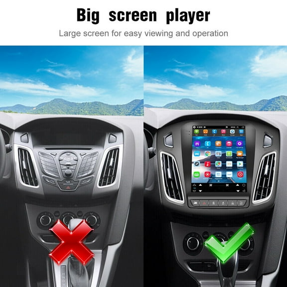 2+32G Car Radio for Ford Focus 2012-2018, 9.7inch Android 13 Touch Screen Stereo, 1024X600 Screen/Carplay/Android Auto/SWC/Bluetooth/WiFi/FM RDS