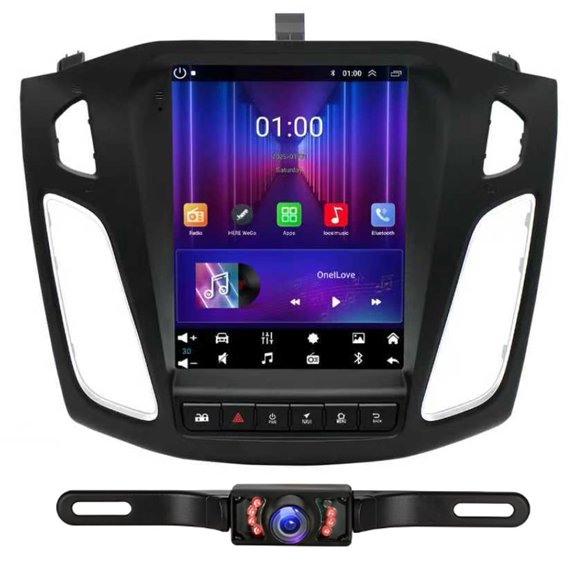 2+32G Car Radio for Ford Focus 2012-2018, 9.7inch Android 13 Touch Screen Stereo, 1024x768 Screen/with Carplay/Android Auto/SWC/Bluetooth/WiFi/FM RDS