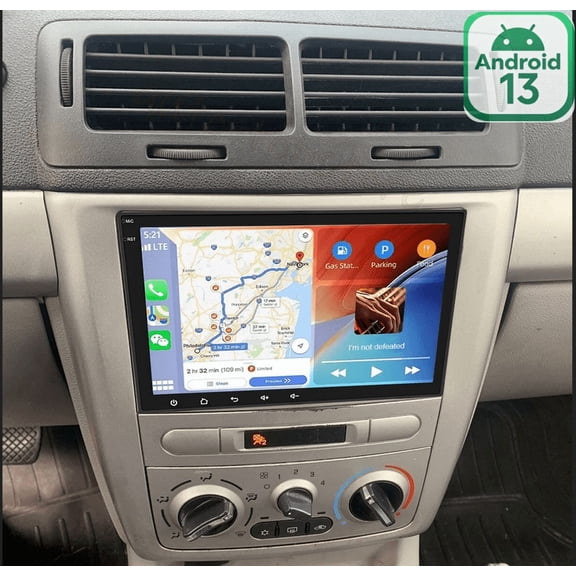 2+32G Car Stereo For Chevrolet Cobalt 2008 2009 w/ Wireless CarPlay & Android Auto, Android 13,8in IPS Touchscreen Head Unit with GPS WiFi Bluetooth SWC Mirror Link Split Screen